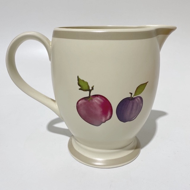 JUG, 1950s Handpainted Apples